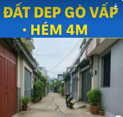 ĐẤT ĐẸP GÒ VẤP – NGANG 4M – HẺM XE HƠI – XÂY 6 TẦNG – GIÁ CHỈ HƠN 3 TỶ - Ảnh chính
